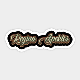 vintage tex Regina Spektor Sticker